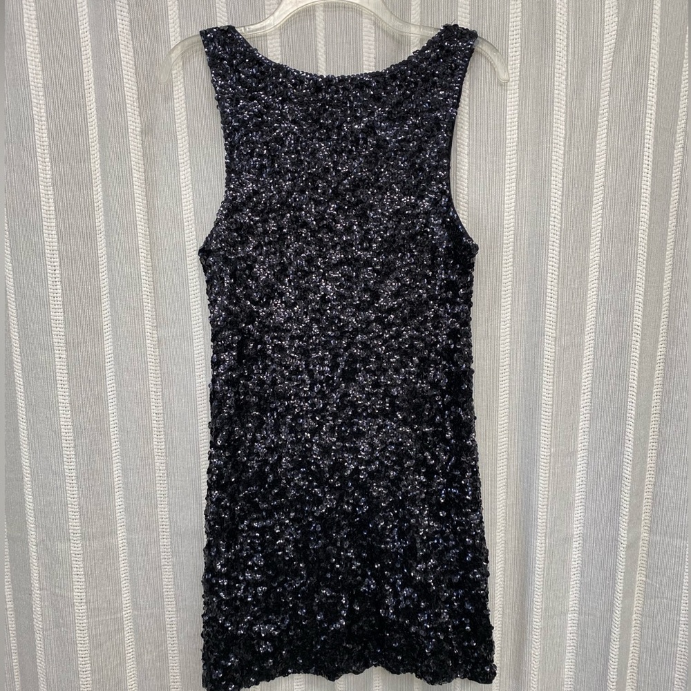 Amber Blue Black‎ Sequin Dress Size XL - Picture 4 of 9